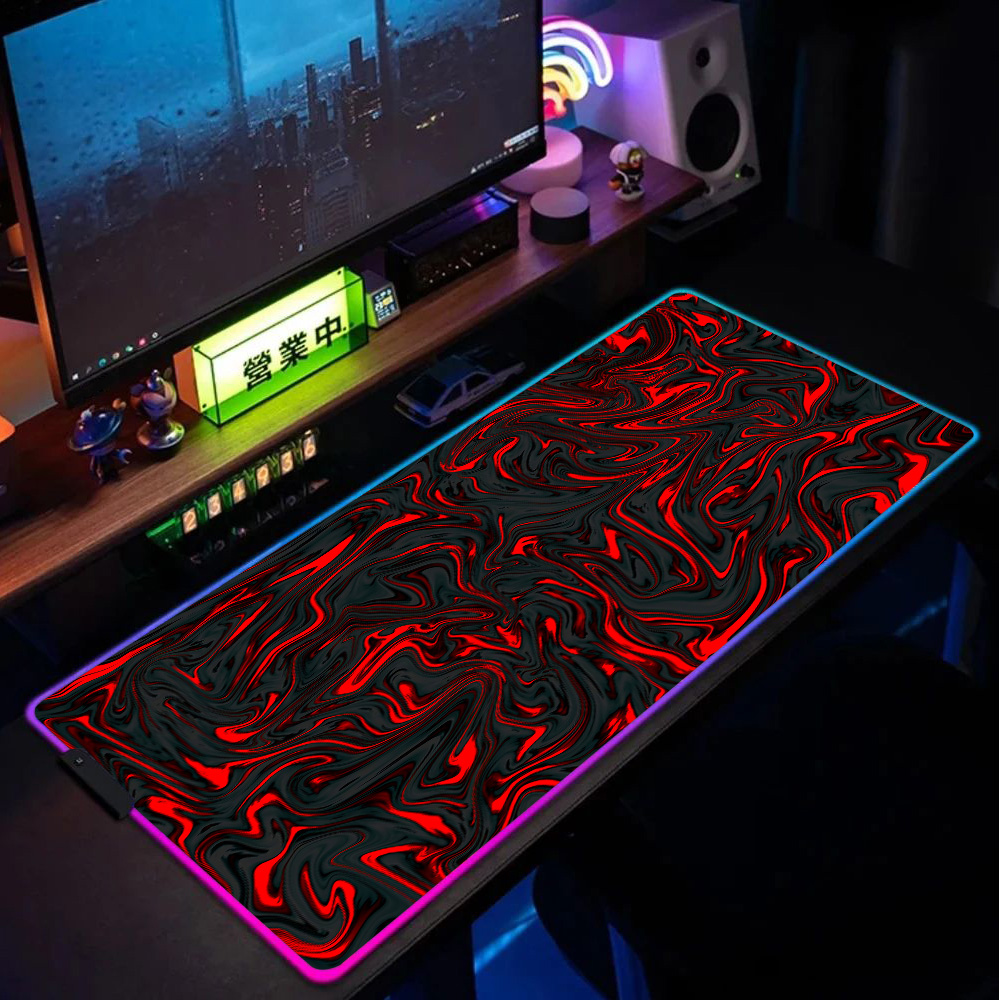 Коврик для мыши RGB с красно-ч – обзор и цена Pc Gaming Liquid