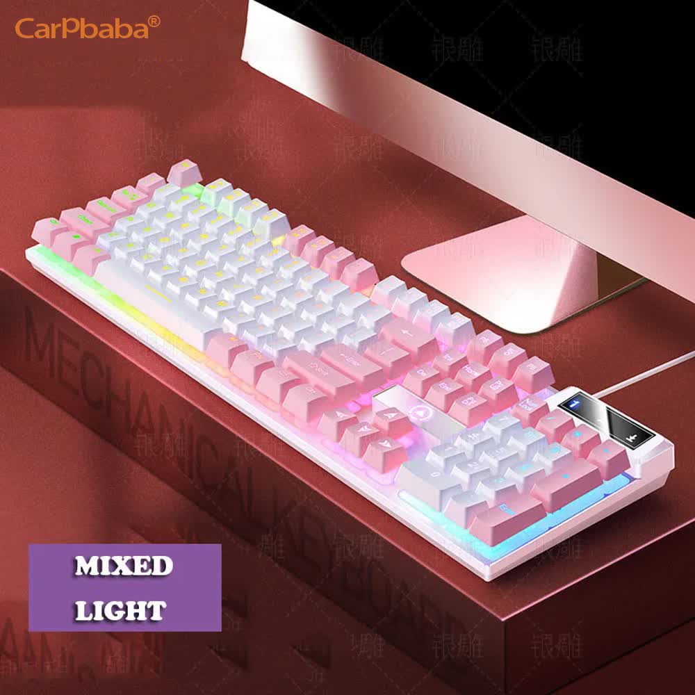 Carpbaba K500 104-клавишная US – обзор и цена Pc Gaming Pink