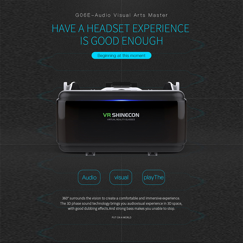 VR Shinecon G06 шлем 3 D 3D ви – обзор и цена Vr Headset Pc